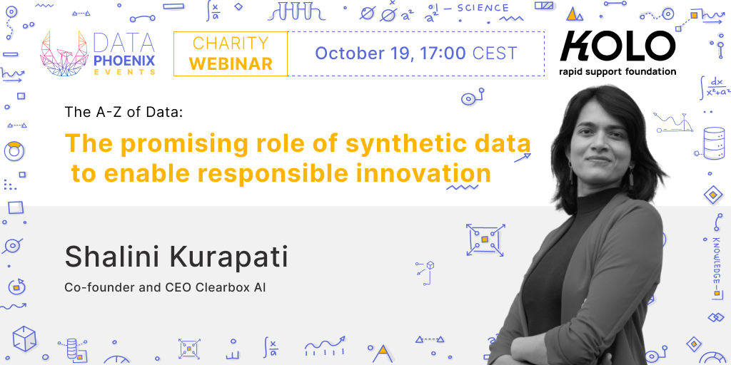 Charity AI webinar "The promising role of synthetic data to enable responsible innovation"