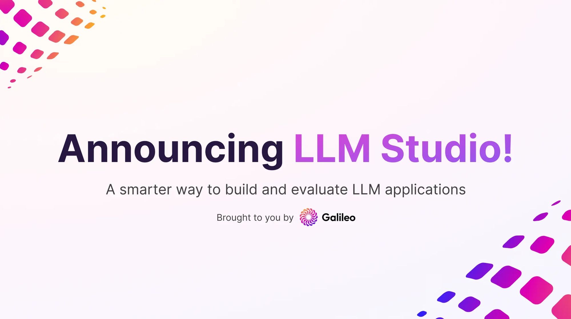 Studio LLM is Galileo’s smarter solution for building and evaluating LLM apps