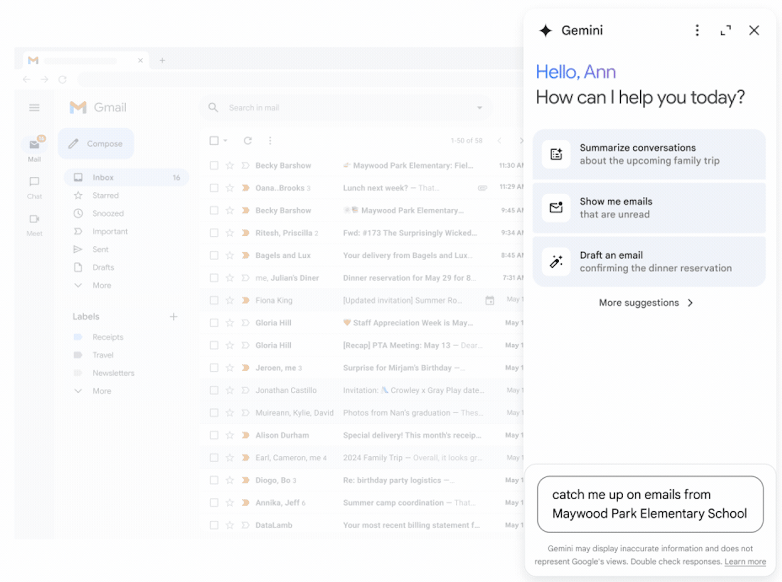 Google rolls out a Gemini side panel to Docs, Sheets, Slides, Drive, and Gmail