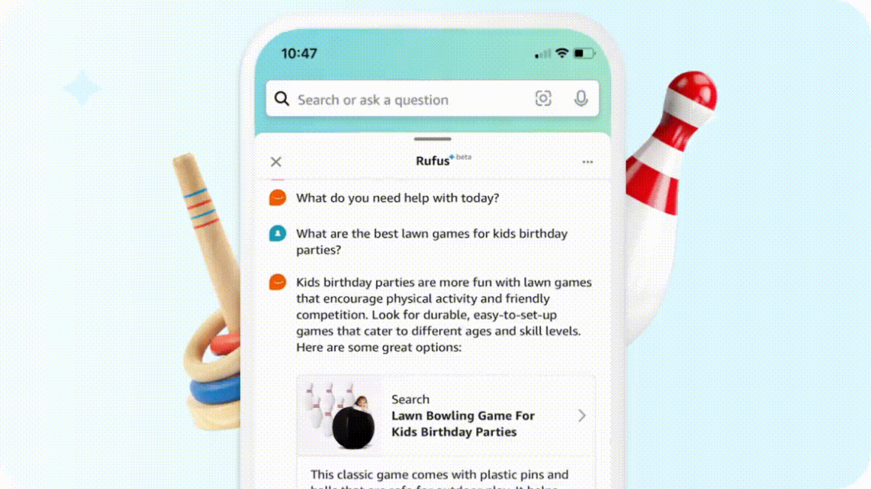 Amazon's AI-powered assistant Rufus is now available for US customers in the Amazon app