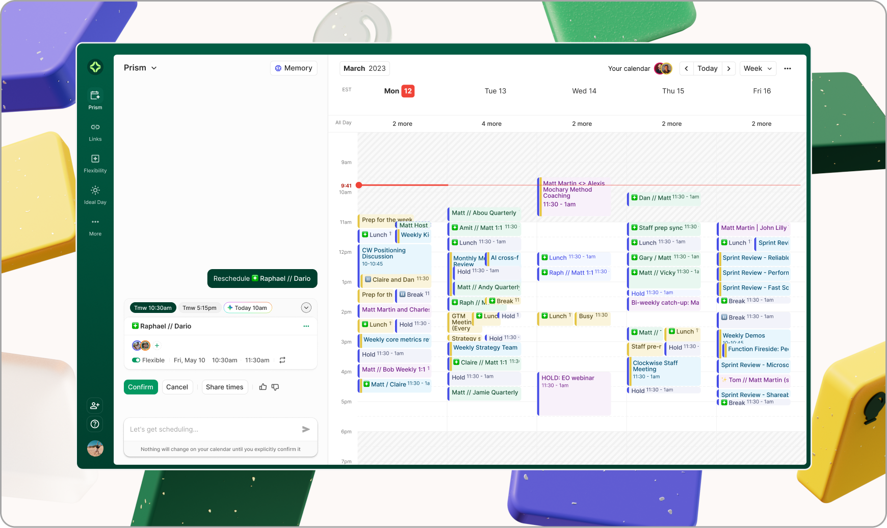 Clockwise announced Prism an AI-powered calendar that helps manage complex scheduling