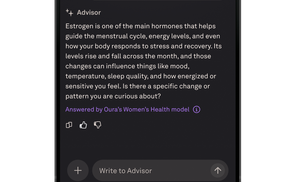 ŌURA's first proprietary AI model focuses on evidence-based women's health guidance