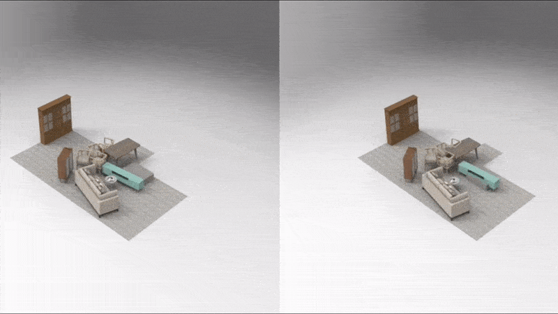 LEGO-Net: Learning Regular Rearrangements of Objects in Rooms post image