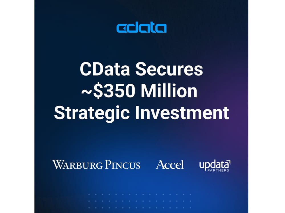 Data connectivity leader CData secures a ~$350M investment round post image