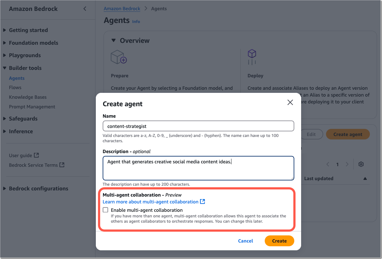 Amazon Bedrock previews two new features: Model Distillation and multi-agent collaboration post image