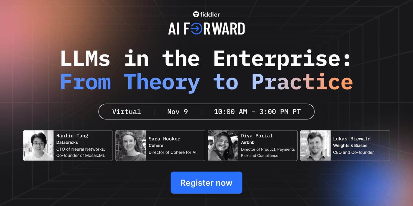 AI Forward 2023 - LLMs in the Enterprise: From Theory to Practice Post feature image