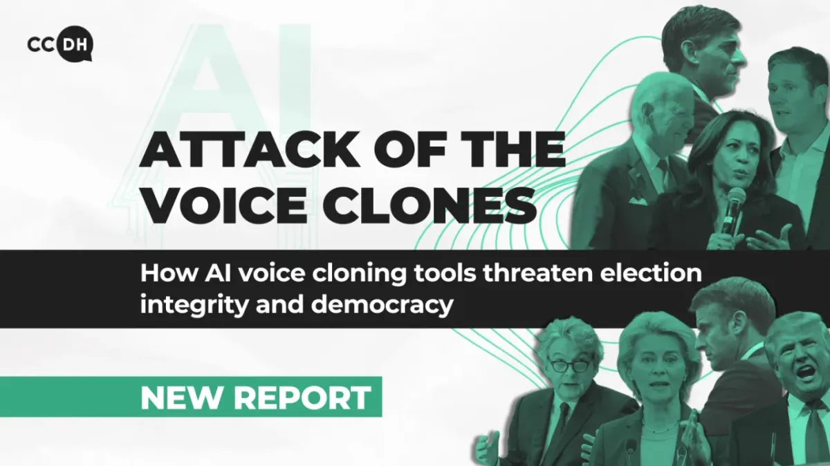 Leading voice cloning tools are alarmingly easy to manipulate to produce election disinformation Post feature image