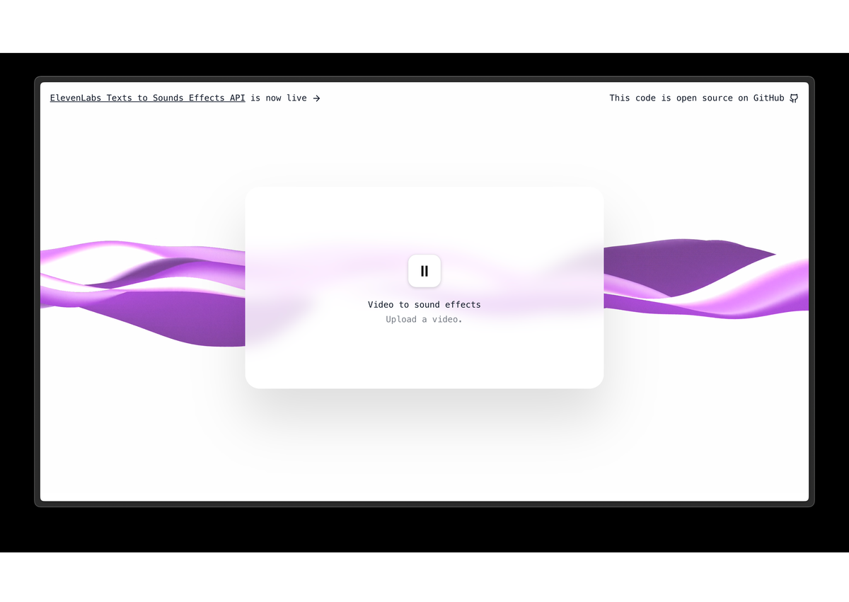 Elevenlabs releases an open-source demo to add sound effects for videos and announces new partnerships Post feature image