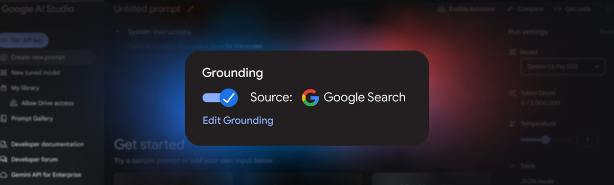 Google debuted 'Grounding with Google Search' on AI Studio and the Gemini API Post feature image