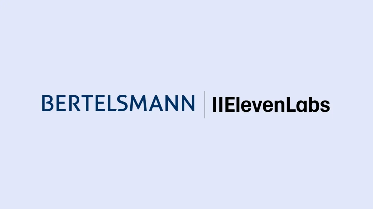 Bertelsmann and ElevenLabs announce partnership to boost creativity and productivity Post feature image