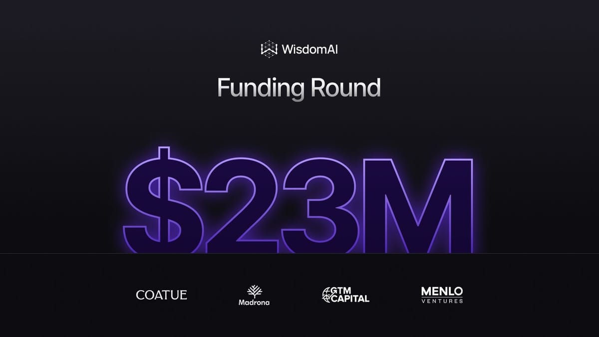 WisdomAI secures $23M for an 'AI agent '-based BI system that departs from static dashboards Post feature image