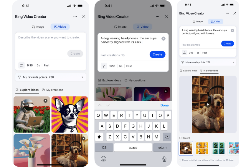 Microsoft launches the Sora-powered Bing Video Creator Post feature image