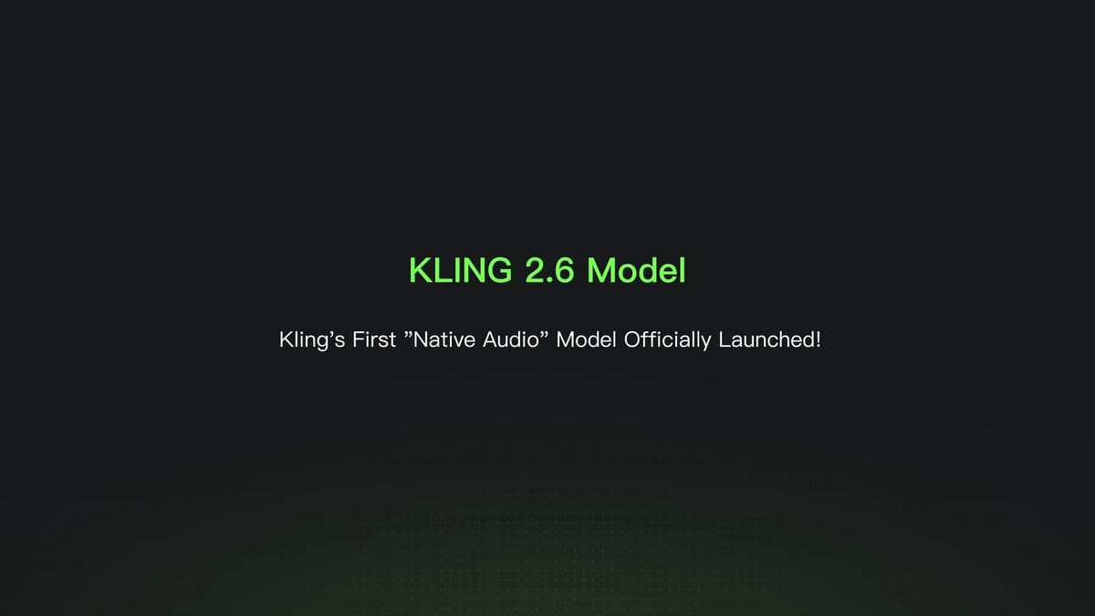 Kling VIDEO 2.6 introduces simultaneous video and audio generation Post feature image