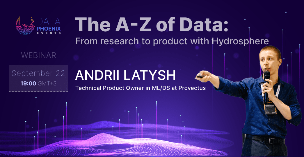 Webinar "From research to product with Hydrosphere" (RU)