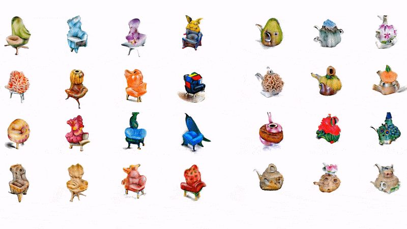 Zero-Shot Text-Guided Object Generation with Dream Fields