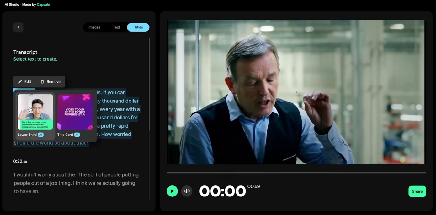 Capsule snags $4.75M for its AI-powered video editor that summarizes text, generates images and more