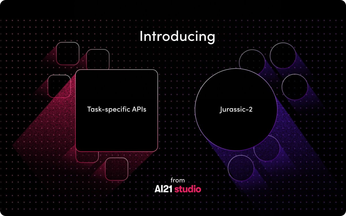 Announcement of Jurassic-2 and Task-Specific APIs