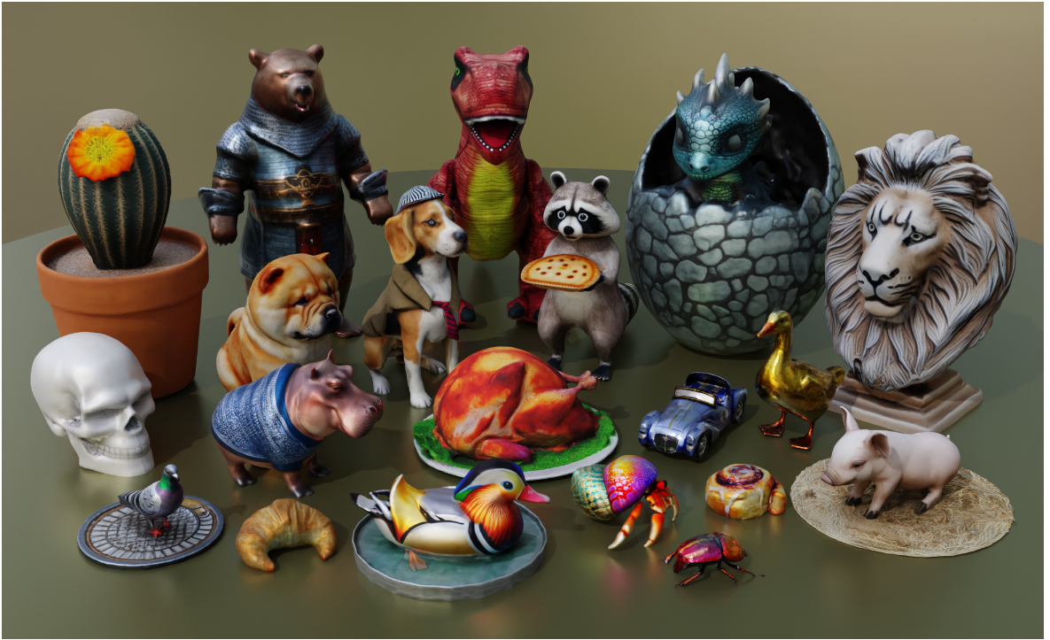 Meta showcased its research into 3D asset generation