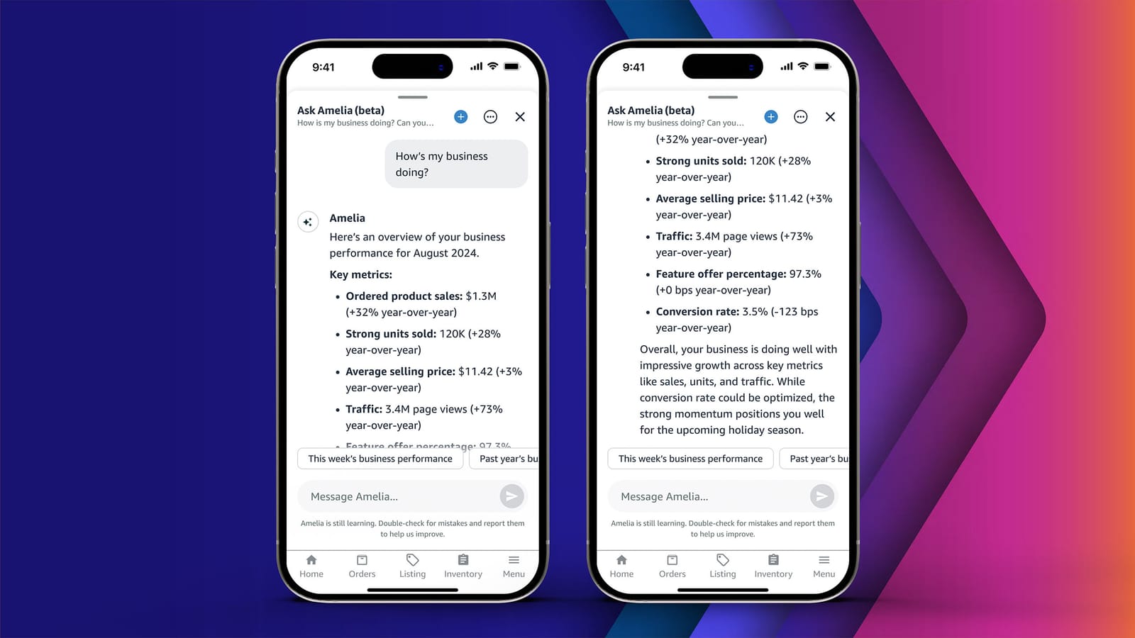 Project Amelia is Amazon's new AI-powered personal assistant for independent sellers