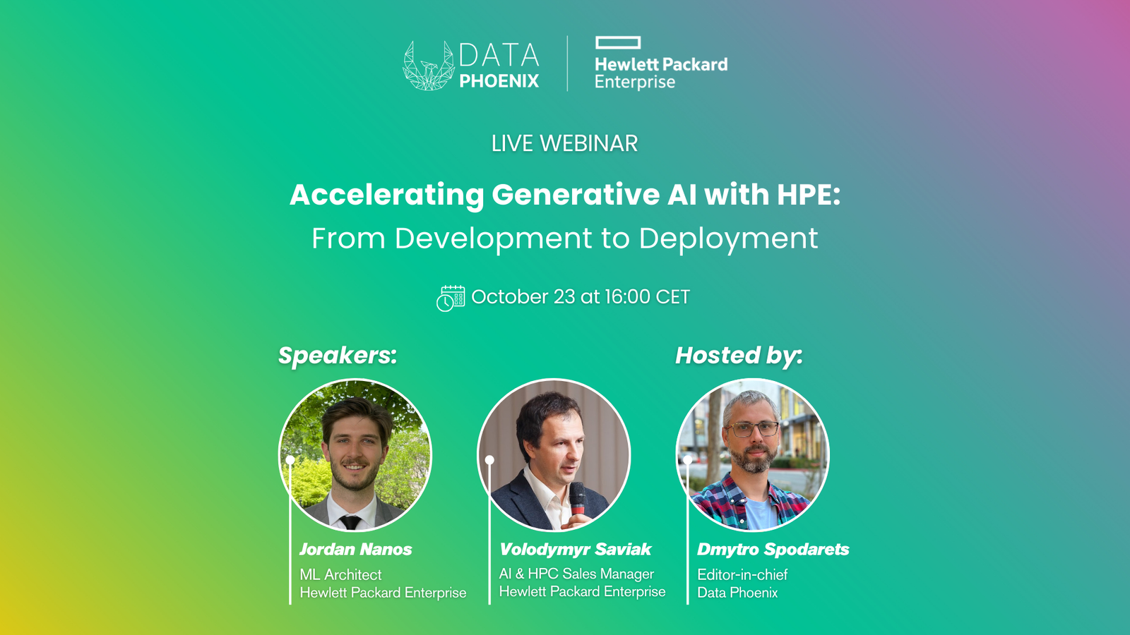 Accelerating Generative AI with HPE: From Development to Deployment
