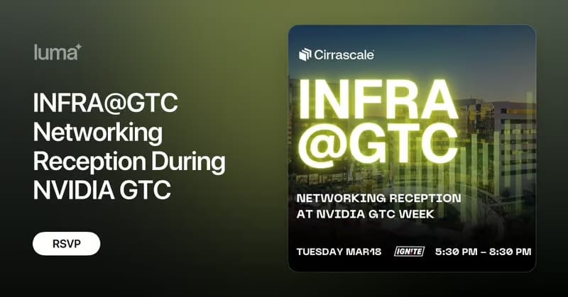 INFRA@GTC Networking Reception During NVIDIA GTC