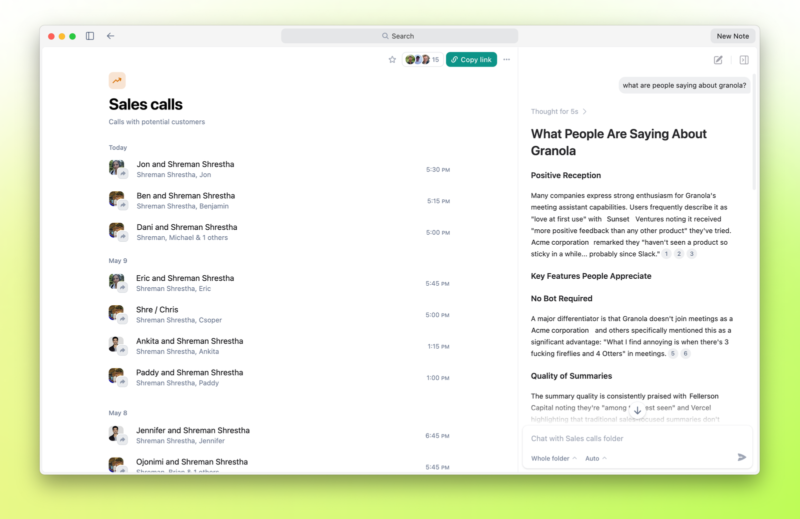 Granola announced a Series B and its transformation into an AI-powered team workspace