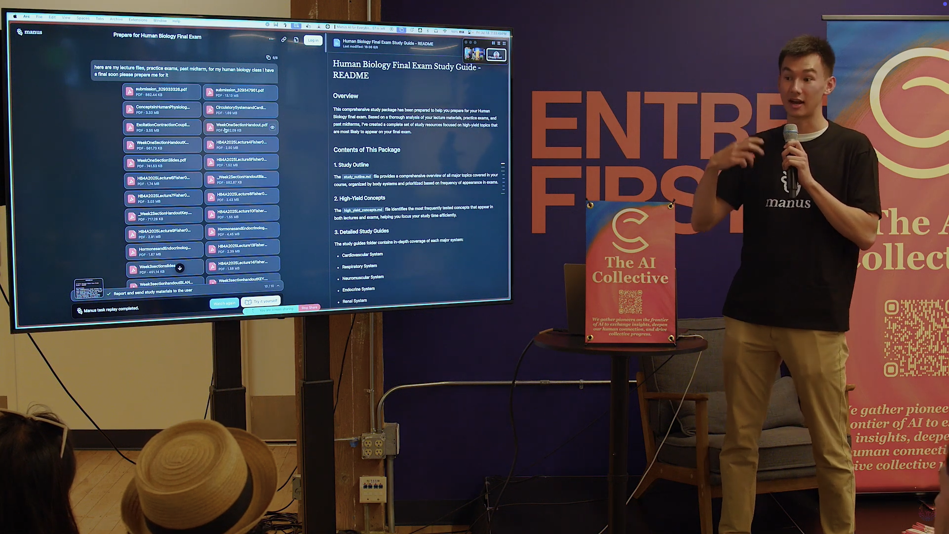 Manus AI Converts Course Materials into Final Exam Prep