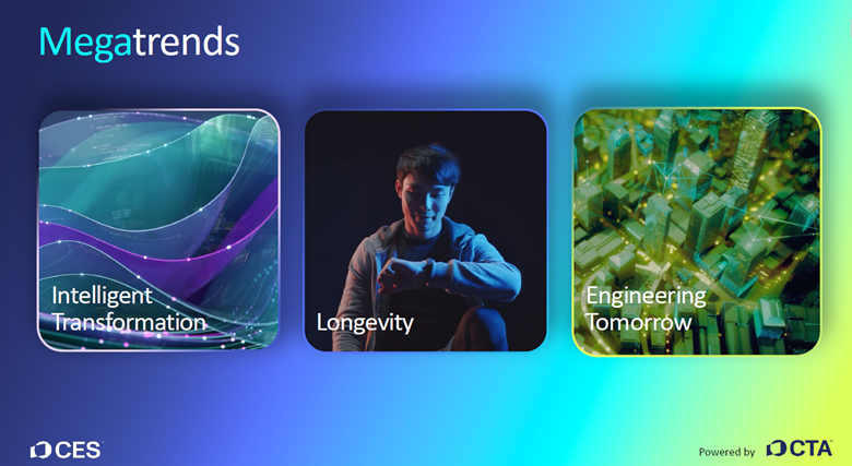 The CES 2026 Trends to Watch session previews the three megatrends shaping tomorrow's technology