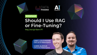 Webinar "Should I Use RAG or Fine-Tuning?" post image