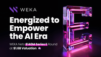 WEKA reached unicorn status after raising its Series E at a $1.6B valuation post image
