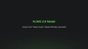 Kling VIDEO 2.6 introduces simultaneous video and audio generation feature image